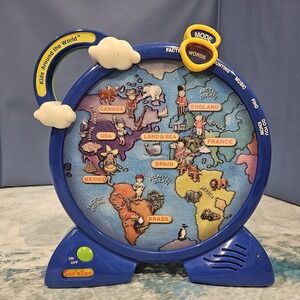 Mattel Kids Around The World See 'N Say Touchscreen Learning Toy 2000‎ WORKING